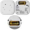 Qoltec Czujnik dymu z baterią | Tuya | Wi-Fi | alarm 85dB | LED